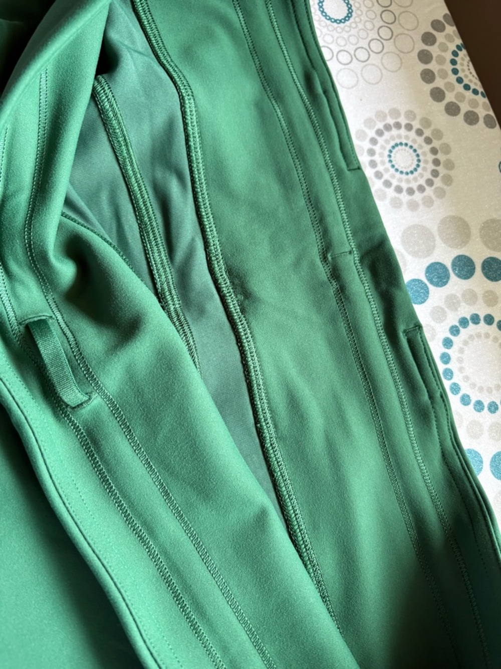 NWOT- 16 Buttery soft Kelly /Emerald Lululemon Performance wt Pockets Leggings - Picture 2 of 8